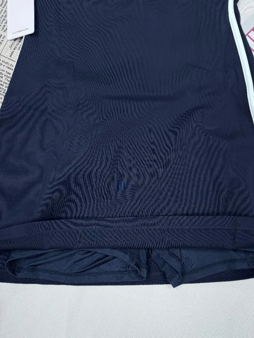 NWT Alo Yoga Airbrush Streamlined Dress Navy💙Tennis Dress Activewear Athleisure - Picture 6 of 10